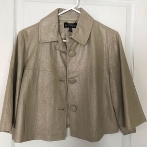 Le Château Bat Wing Blazer Small Beige Cream